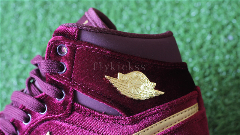 Authentic Air Jordan 1 Velvet Night Maroon